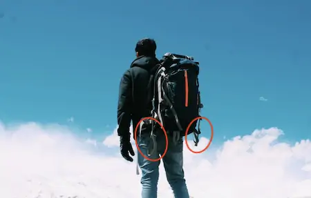 loop on the backpack