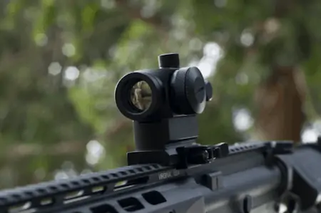 blurry rifle scope