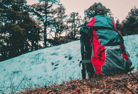 empty backpack weight