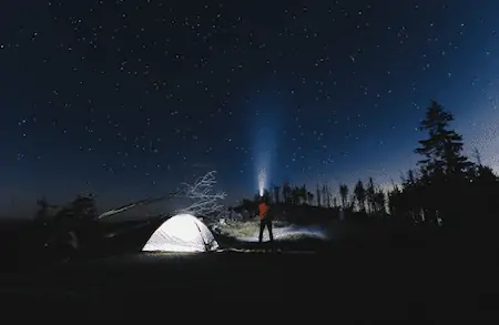 flashlight for night hiking