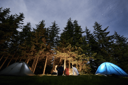 camping and stay connected